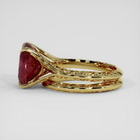 5.78 Ct. Reddish Orange Sapphire Ring, 14K Yellow Gold 4