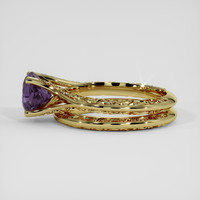 2.08 Ct. Purple Sapphire Ring, 14K Yellow Gold 4
