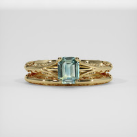 0.81 Ct. Bi Color Sapphire Ring, 14K Yellow Gold 1