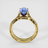 2.21 Ct. Blue Sapphire Ring, 14K Yellow Gold 3