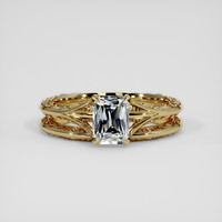 1.57 Ct. White Sapphire Ring, 14K Yellow Gold 1