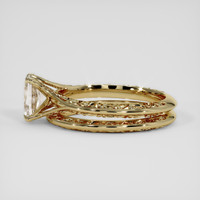 1.57 Ct. White Sapphire Ring, 14K Yellow Gold 4