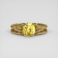 2.50 Ct. Yellow Sapphire Ring, 14K Yellow Gold 1