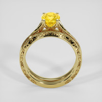 2.50 Ct. Yellow Sapphire Ring, 14K Yellow Gold 3