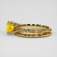 2.50 Ct. Yellow Sapphire Ring, 14K Yellow Gold 4