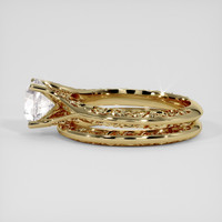1.28 Ct. White Sapphire Ring, 14K Yellow Gold 4