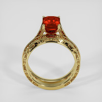 2.08 Ct. Reddish Pink Sapphire Ring, 14K Yellow Gold 3
