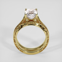 3.05 Ct. White Sapphire Ring, 14K Yellow Gold 3