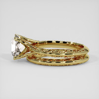 2.65 Ct. White Sapphire Ring, 14K Yellow Gold 4