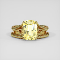 2.64 Ct. Yellow Sapphire Ring, 14K Yellow Gold 1