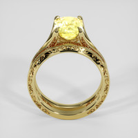 2.64 Ct. Yellow Sapphire Ring, 14K Yellow Gold 3