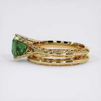 2.19 Ct. Green Sapphire Ring, 14K Yellow Gold 4