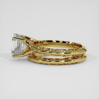 2.66 Ct. Bluish Grey Sapphire Ring, 14K Yellow Gold 4