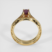 0.78 Ct. Sapphire Ring, 14K Yellow Gold 3