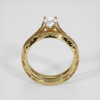 0.75 Ct. White Sapphire Ring, 14K Yellow Gold 3