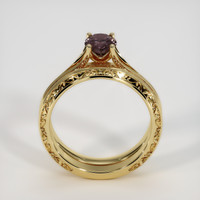 0.85 Ct. Brown Sapphire Ring, 14K Yellow Gold 3
