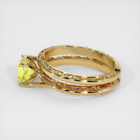 1.60 Ct. Yellow Sapphire Ring, 14K Yellow Gold 4