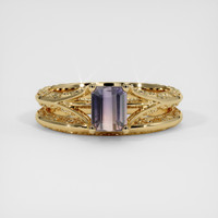 1.27 Ct. Bi Color Sapphire Ring, 18K Yellow Gold 1