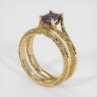 1.27 Ct. Bi Color Sapphire Ring, 18K Yellow Gold 2