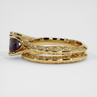 1.27 Ct. Bi Color Sapphire Ring, 18K Yellow Gold 4