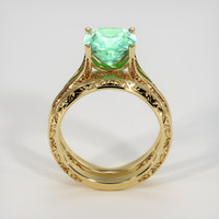 2.18 Ct. Emerald Ring, 18K Yellow Gold 3