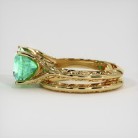2.18 Ct. Emerald Ring, 18K Yellow Gold 4