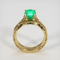 1.48 Ct. Emerald Ring, 18K Yellow Gold 3