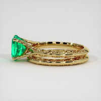 1.48 Ct. Emerald Ring, 18K Yellow Gold 4