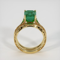 3.10 Ct. Emerald Ring, 18K Yellow Gold 3
