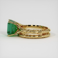 3.10 Ct. Emerald Ring, 18K Yellow Gold 4