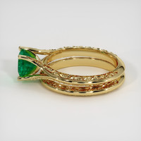 1.16 Ct. Emerald Ring, 18K Yellow Gold 4