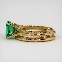 1.46 Ct. Emerald Ring, 18K Yellow Gold 4