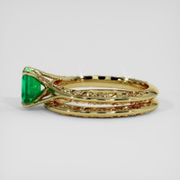 1.52 Ct. Emerald Ring, 18K Yellow Gold 4
