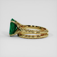 4.00 Ct. Emerald Ring, 18K Yellow Gold 4