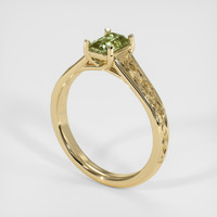 0.87 Ct. Gemstone Ring, 18K Yellow Gold 2