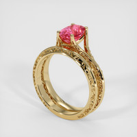 2.10 Ct. Sapphire Ring, 18K Yellow Gold 2