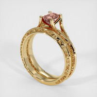 1.20 Ct. Sapphire Ring, 18K Yellow Gold 2