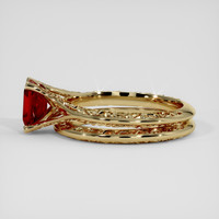 1.17 Ct. Ruby Ring, 18K Yellow Gold 4