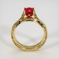 1.20 Ct. Ruby Ring, 18K Yellow Gold 3