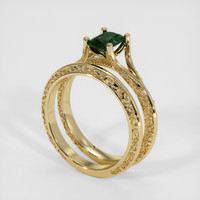 1.04 Ct. Sapphire Ring, 18K Yellow Gold 2