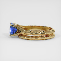 1.48 Ct. Blue Sapphire Ring, 18K Yellow Gold 4
