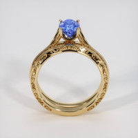 1.26 Ct. Blue Sapphire Ring, 18K Yellow Gold 3