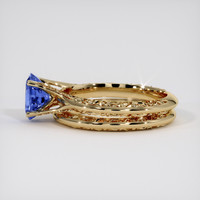 1.26 Ct. Blue Sapphire Ring, 18K Yellow Gold 4