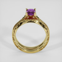 1.10 Ct. Bi Color Sapphire Ring, 18K Yellow Gold 3