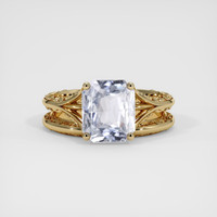 3.56 Ct. Blue Sapphire Ring, 18K Yellow Gold 1