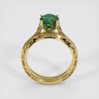 2.03 Ct. Green Sapphire Ring, 18K Yellow Gold 3