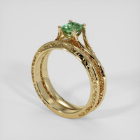 0.62 Ct. Bi Color Sapphire Ring, 18K Yellow Gold 2