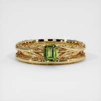 0.56 Ct. Sapphire Ring, 18K Yellow Gold 1