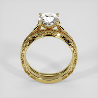 2.65 Ct. White Sapphire Ring, 18K Yellow Gold 3
