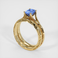 1.22 Ct. Sapphire Ring, 18K Yellow Gold 2